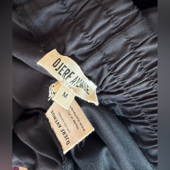 Djerf Avenue Breezy Pants Black Organic Cotton Relaxed Fit Women’s Medium NEW - Picture 7 of 7